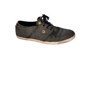 Faguo Womens Lace Up Sneakers EU 40 US 9 Gray Metallic Knit Casual Shoes